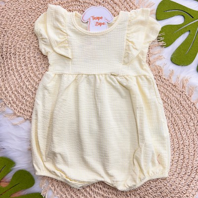 Macaquinho Anarruga Listrado - Amarelo